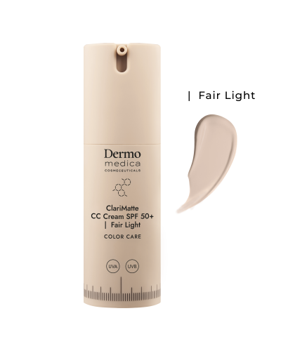 ClariMatte CC Cream SPF 50+ Fair Light_swatche