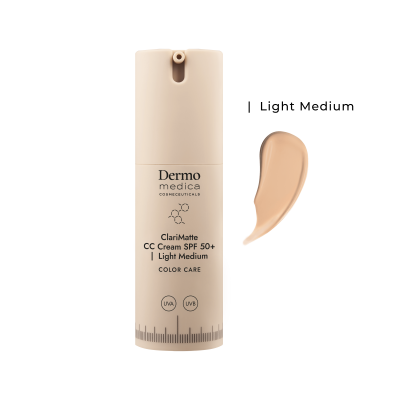 ClariMatte CC Cream SPF 50+ Light Medium_swatche