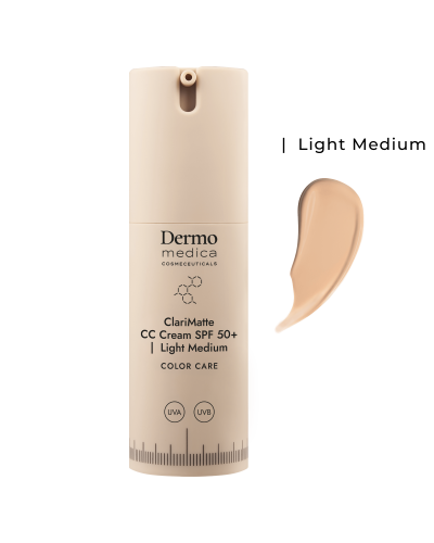 ClariMatte CC Cream SPF 50+ Light Medium_swatche